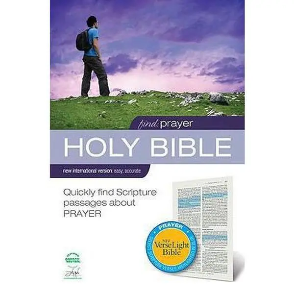 USED-Find: Prayer Bible: New International Version VerseLight Highlighted in Blue by Zondervan Publishing House (Hardcover)