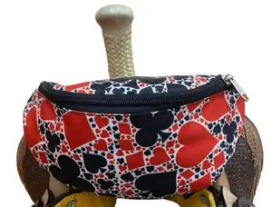 Showman Playing Card Suits Insulated Nylon Saddle Pouch Showman Playing Card Suits Insulated Nylon Saddle Pouch