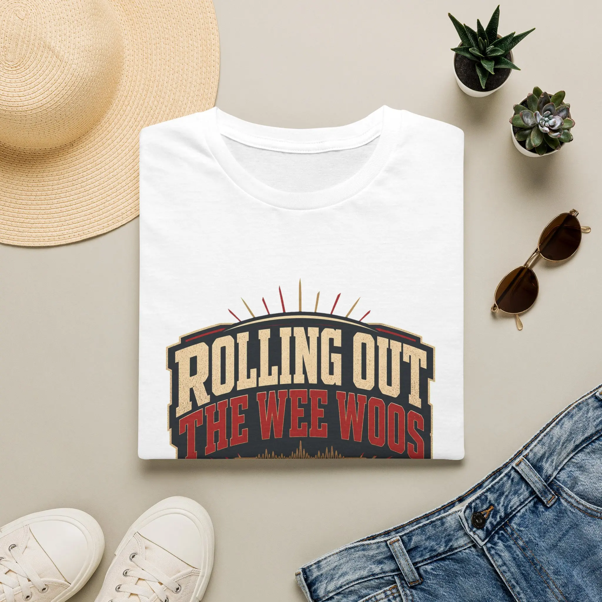Rolling Out The Wee Woos T-Shirt | Vintage Truck Road Trip Design
