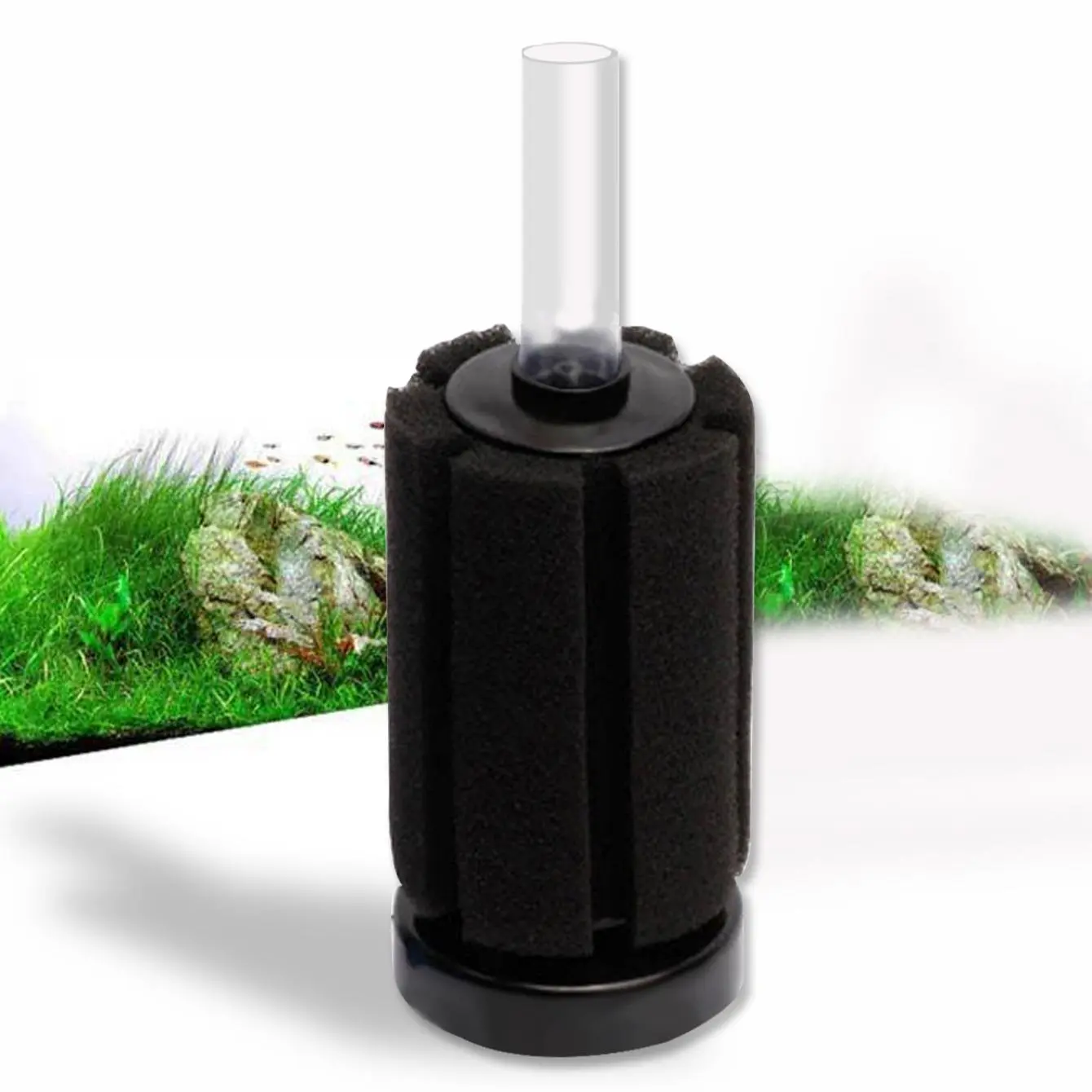 Fish Tank Filter, 1 Count Underwater Aquarium Sponge Filter, Filter Media, Fish Filters For Aquariums, Aquarium Water Pump Accessories for Vivarium Eco-box, Pet Supplies