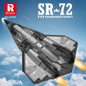 Reobrix 33039 SR-72 Reconnaissance Fighter Jet Building Set Military Airplane Toys Construction Set Aviation Collection Model Plane Kit Gifts for Teens 14+ Adult and Military Fans