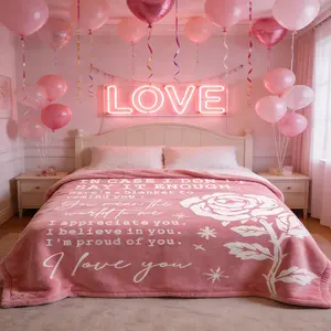 Rose Pattern Blanket,  Soft and Comfortable Air-conditioned Room Throw, Warm Nap Blanket for Home, Office, Outdoor Camping, Soft Warming Blanket