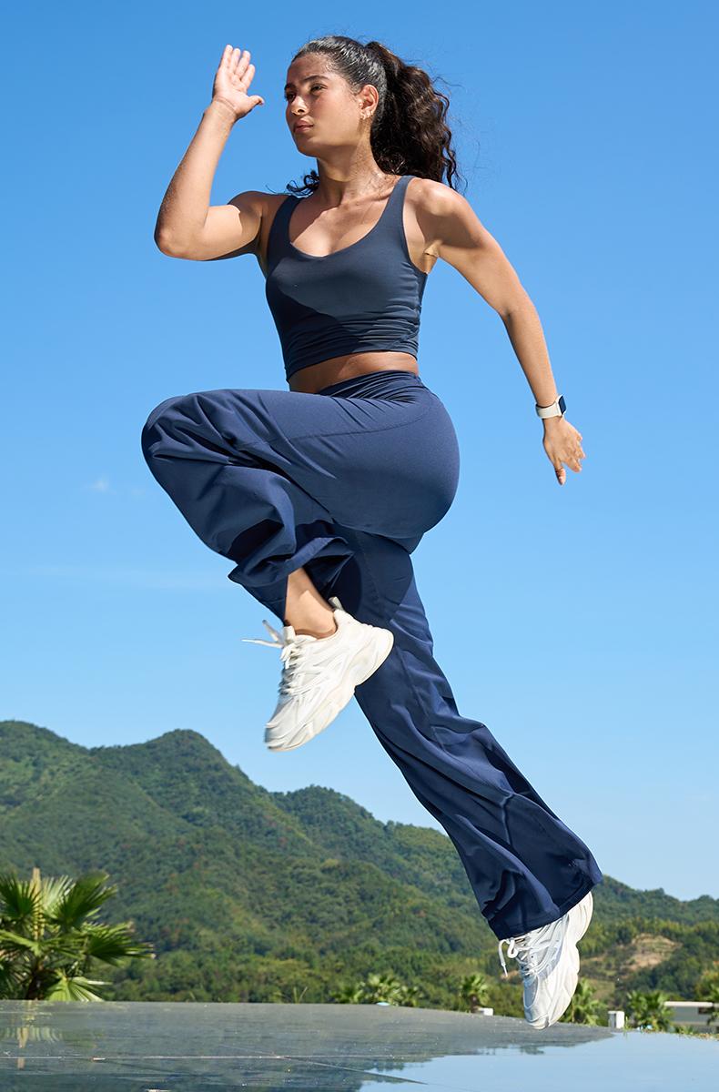 JOJOANS Yoga Pants Women High Waist Stretch Casual Soft Straight Leg Bottoms