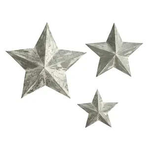 16”, 22” and 28” Farmhouse Stars Wall Decoration (Set of 3) 16”, 22” and 28” Farmhouse Stars Wall Decoration (Set of 3)