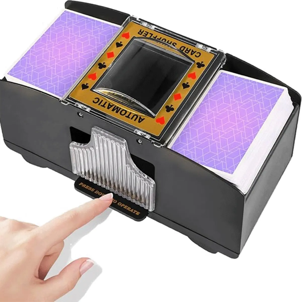 Automatic Card Shuffler Battery Operated Portable Compact Game Night Essential Suitable for Various Games Perfect for Parties