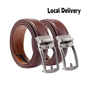 Click Belts for Men - Mens Ratchet Belt for Dress Pants - Perfect Companion to Men's OxfordsClick Belt Set for Dress & Casual, Custom Fit 1 3/8" (35mm) -Trim to Fit