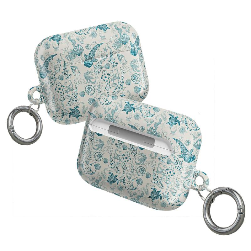 Coral Reef Whale Shark Airpod Case, Ocean Animal Whale Shark Protective Cover, summer vibes, gift for him, gifr for her