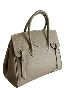 Valeria Bag - Timeless Elegance in Genuine Leather, Deep Black, 32x25x13 cm, Adjustable Strap, Magnetic Snap Closure, Soft Lining