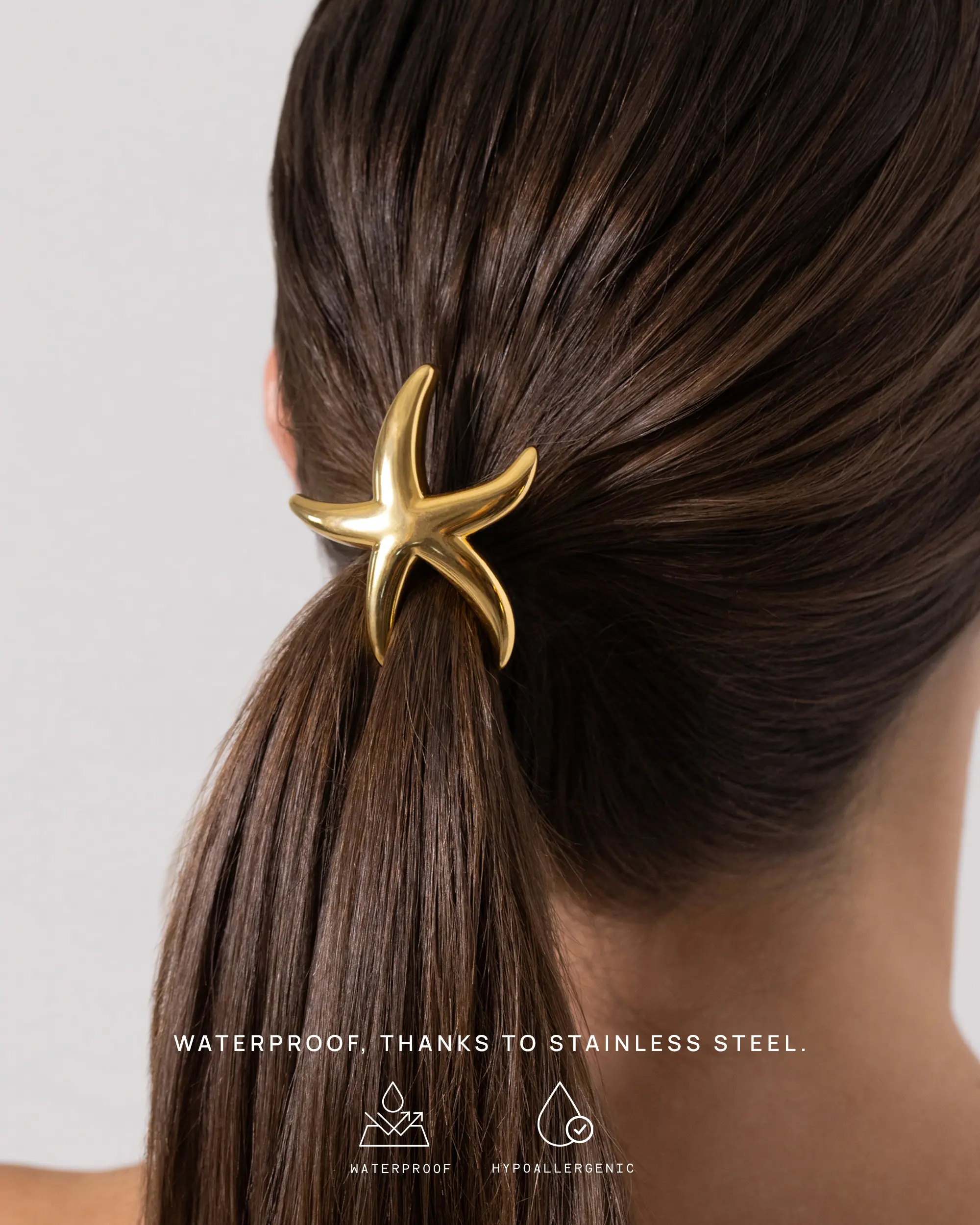 PAVOI Waterproof Chunky Metal Hair Band Ponytail Holders for Women - 14K Gold Plated Stainless Steel Statement Cuff Fashion Accessories - Stretchy Gold Hair Ties PAVOI Waterproof Chunky Metal Hair Band Ponytail Holders for Women - 14K Gold Plated Stainless Steel Statement Cuff Fashion Accessories - Stretchy Gold Hair Ties