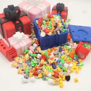 20pcs/100pcs Colorful Animal Models + Surprise Gift Box, Unique Animal Decorations, Room Decoration, Garden Ornaments, Garden Sculptures Statues, Aquarium Accessories