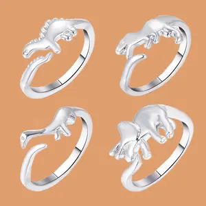 Fun and Personalized Dinosaur Ring  Style Opening Animal Ring Fashion Accessory