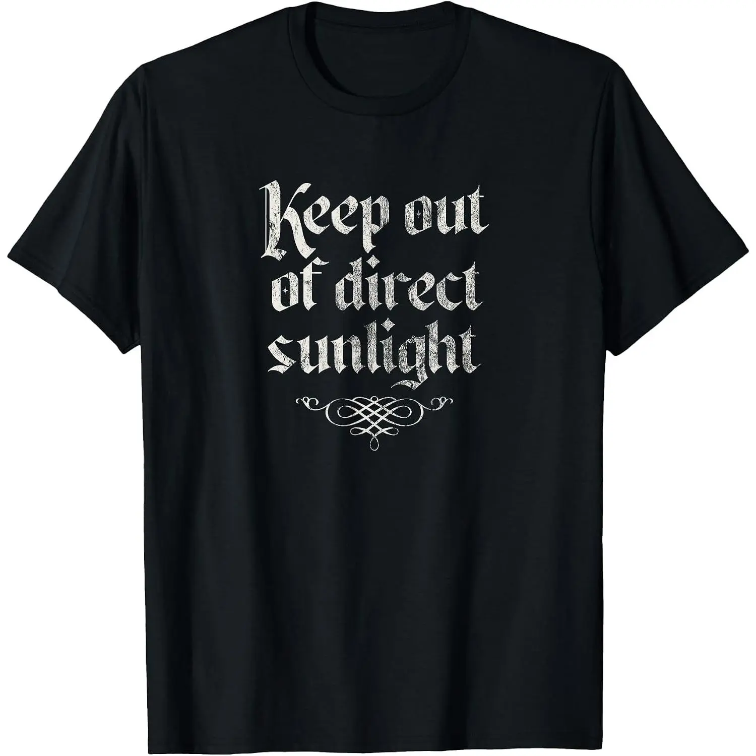 Keep Out of Direct Sunlight, Retro Vintage Halloween Vampire T-Shirt