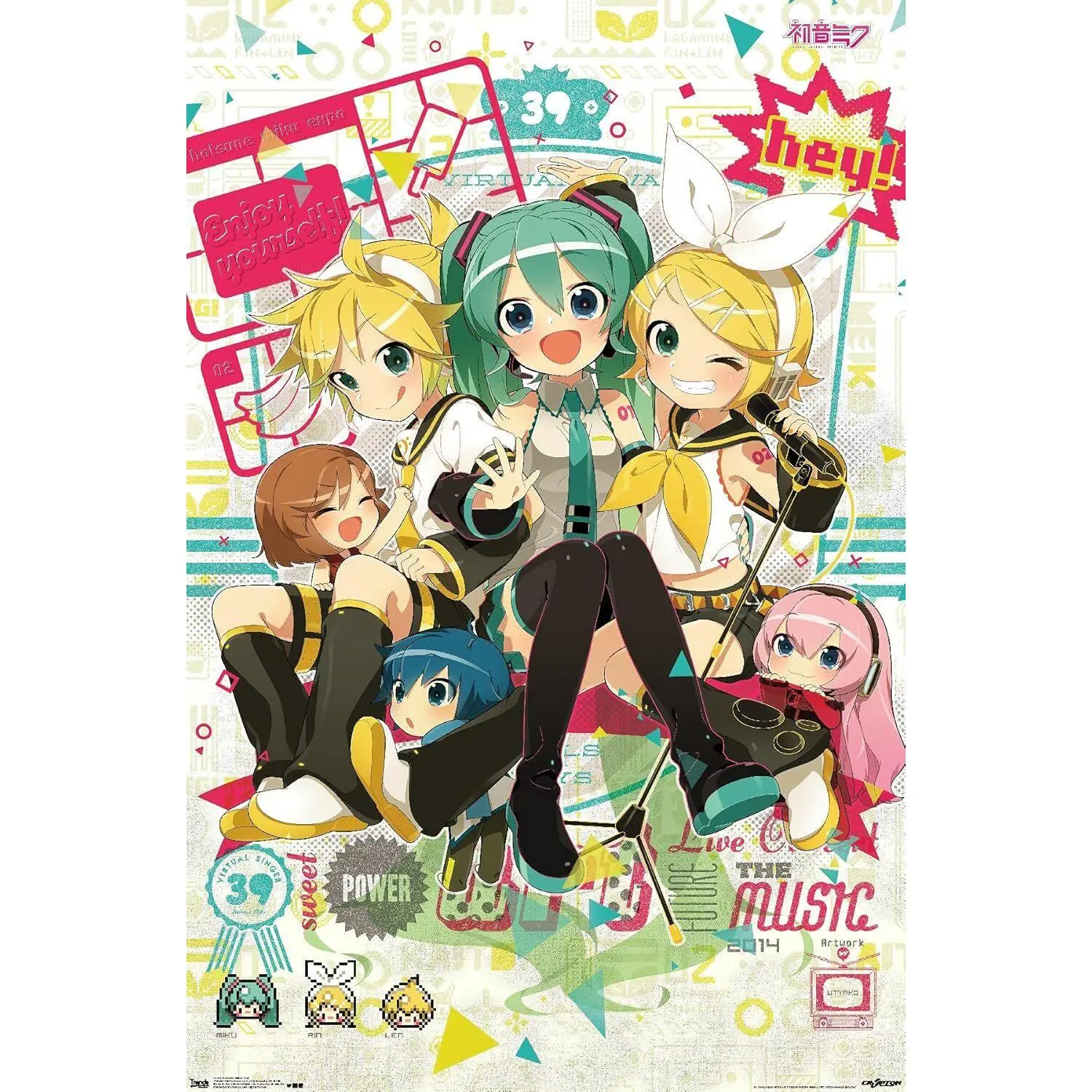 Trends International Hatsune Miku Hey Wall Poster 2 POSTER