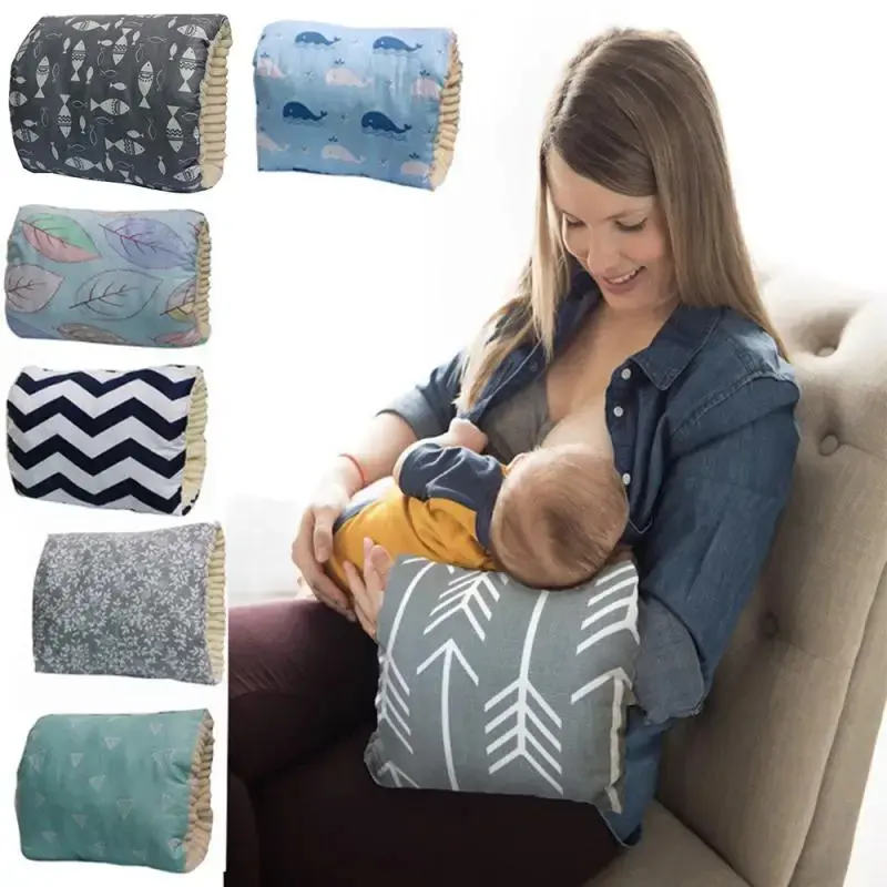 Adjustable Cotton Breastfeeding Maternity Pillow - Washable Lactation Nursing Arm Cushion Pad for Infants, Breastfeeding Maternity Pillows, Lactation Maternity Pillows