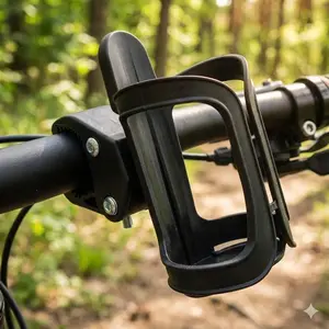 Universal Bike Water Bottle Holder, Stroller & Handlebar Mount with Anti-Slip Quick-Install Design. Secure Outdoor Cycling Accessory, Travel & Home Use Cup Caddy for Sports, Car, and Daily Utility.
