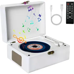 Portable CD Player for  with  5.3,HI-FI Dual Speakers Rechargeable Desktop CD  Player with Remote Control,Support USB & AUX Playback