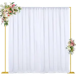 10x10 FT Backdrop Stand Heavy Duty Pipe and Drape Kit, Adjustable  Backdrop Stand for Wedding Birthday Party Photography Photo Booth Background Christmas Decoration