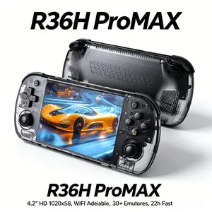 Upgrade Your Retro Gaming Experience with R36h Promax, 4.2 Inch HD Screen, Wireless Network Functionality, Enhanced Gameplay Features
