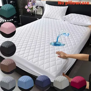 1pc High-End Thick Waterproof Fitted sheet, Deep Pocket Non-Slip Elastic Fitted sheet, Suitable for Seniors, Pets, Adults, Home Mattress Protector(Does Not Include Pillowcase)