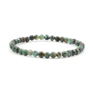 Cherry Tree Collection | Stretch Bracelet | 4mm Beads (African Turquoise)