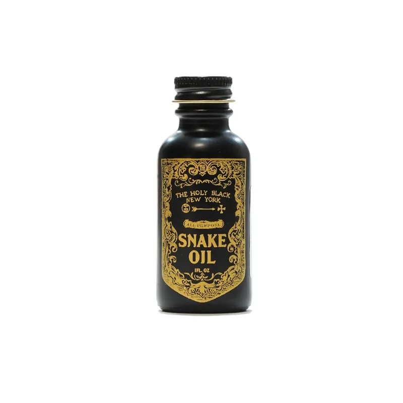 Snake Oil The Holy Black -Beard Oil, pre-shave, Hair Tonic, all-in-one oil Razor Comfort Aftershave Foam