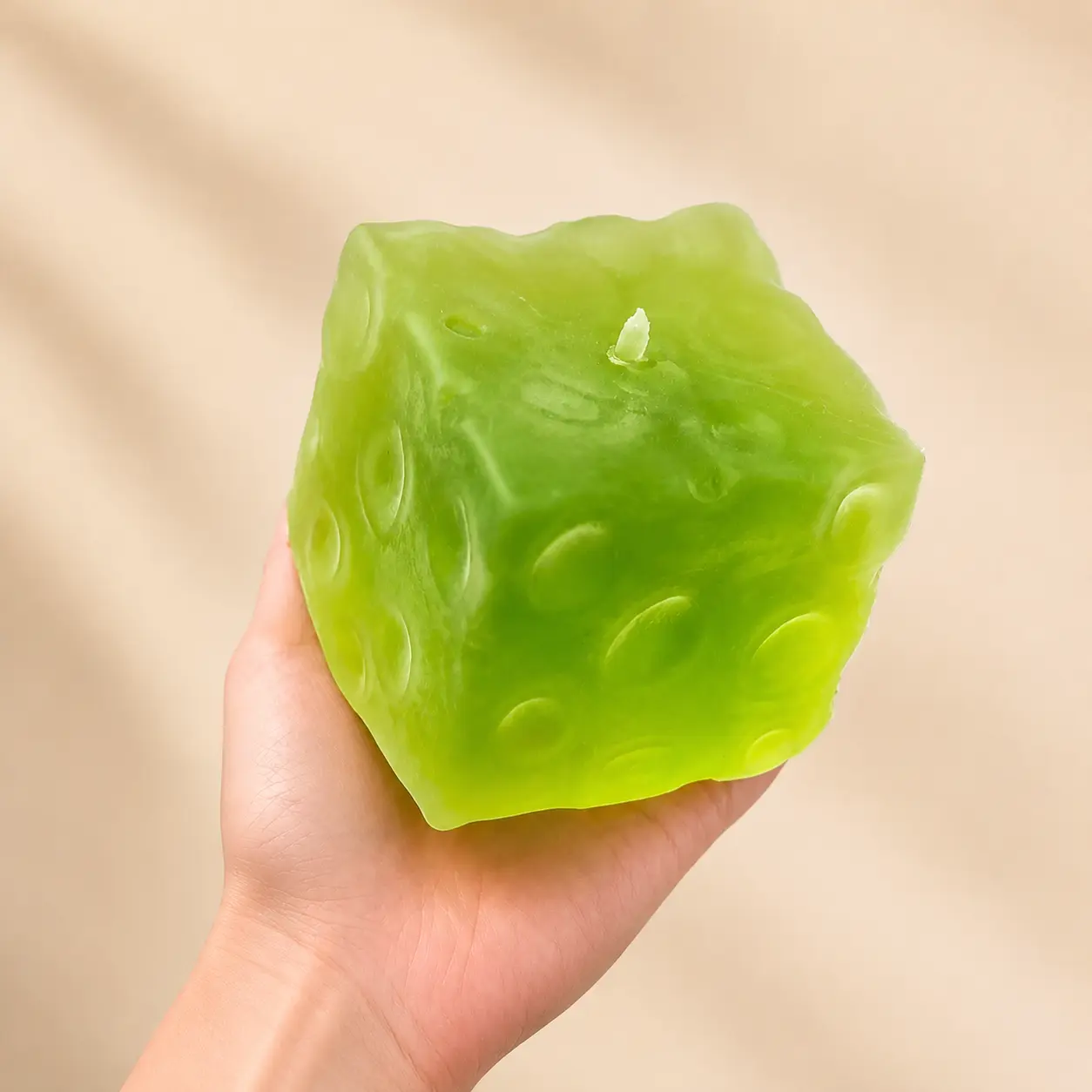 Chiboki Squishy, Giant Cheese Squishy ,Matte Large Cheese Squeeze - Petroleum Jelly Filled, Ultra Soft Moldable Non-Rebound Stress Relief, Office Desk Decor & Adult Gift