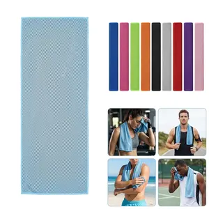 Instant Cooling 2-Pack Towel Ice Chill Sports Towel Breathable Mesh Sweat Absorbent for Gym Workout Running Hiking Beach Yoga Men Women
