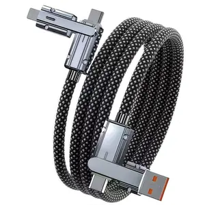 TEILYBAO 4 in 1 Charging Cable, 100W USB to USB C Cable, Fast Charging Multi Charger Cord with Type C/USB A Port for Cellphone iPhone MacBook iPad Pixel Samsung Switch PS5 Tablet Electronic