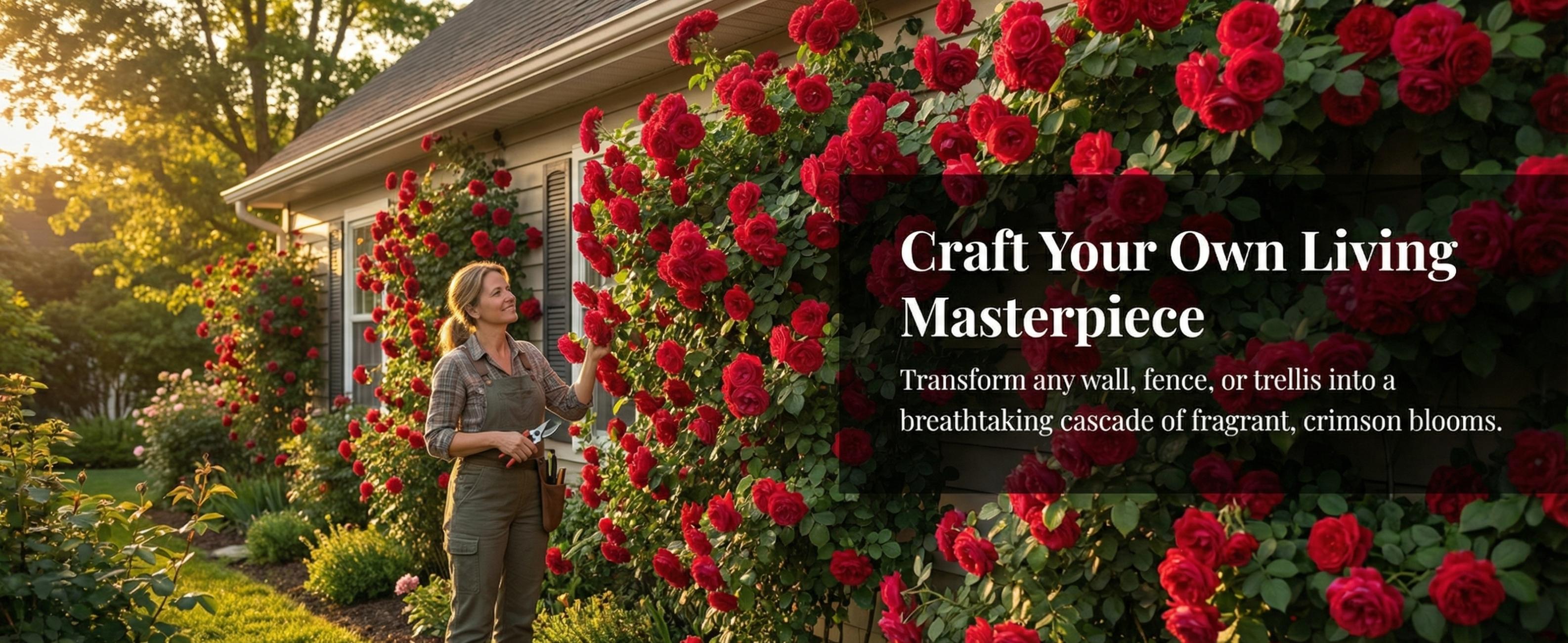 Live Rose Plant Seedling – Fragrant Flowering Rose Bush for Outdoor Garden & Yard – Easy to Grow Perennial Landscaping Plant, Vibrant Blooms for Patio, Lawn & Garden Decor