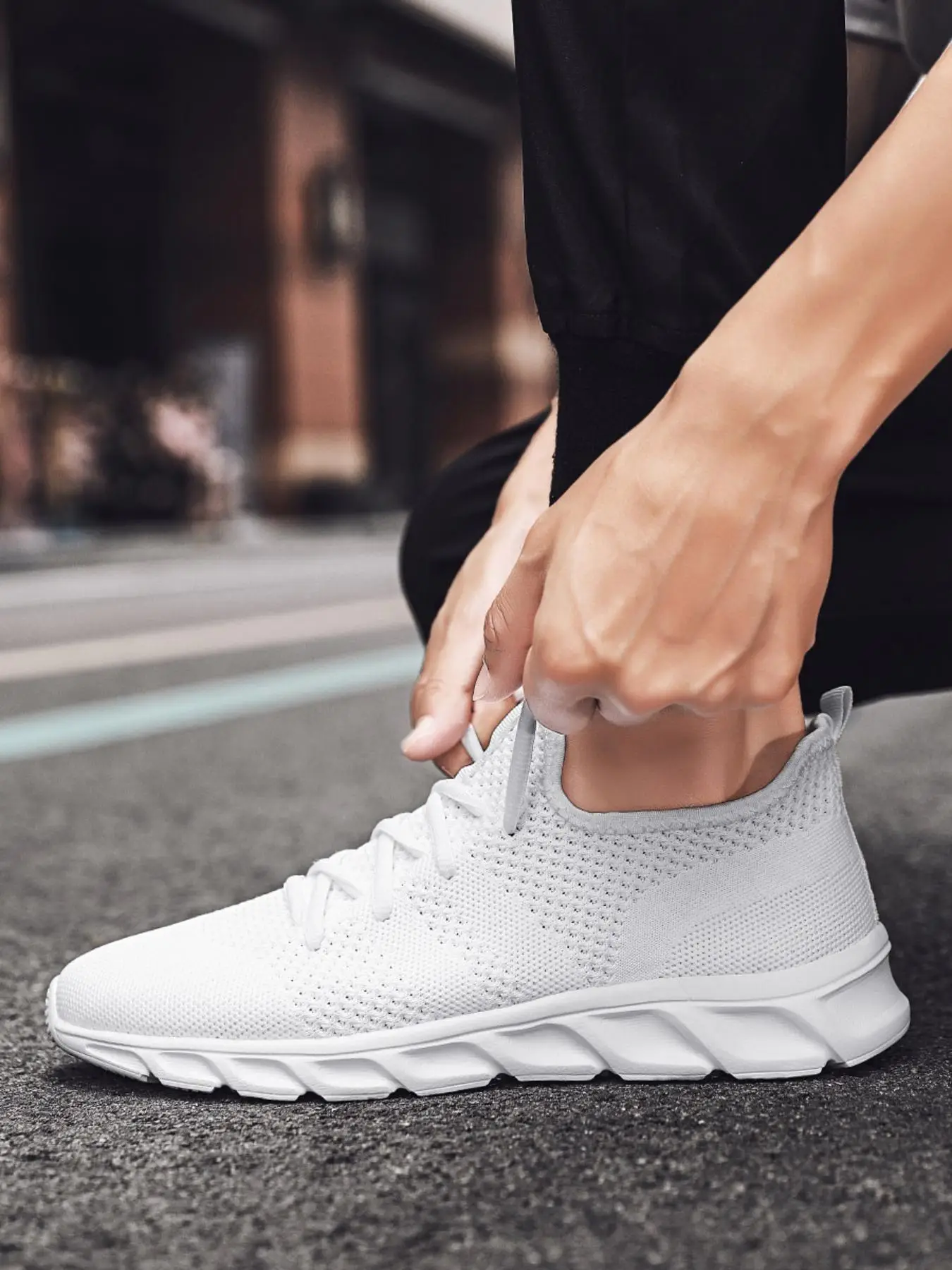 Men's Sporty Lace Up Low Top Designer Sneakers, Mens Sneakers, Casual Comfortable Breathable Running Shoes, Sports Running Shoes, Trendy All-match Sne