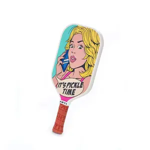ARTI 16mm Carbon Fiber Kristen & Kristy "IT'S PICKLE TIME" Paddle pro pickleball