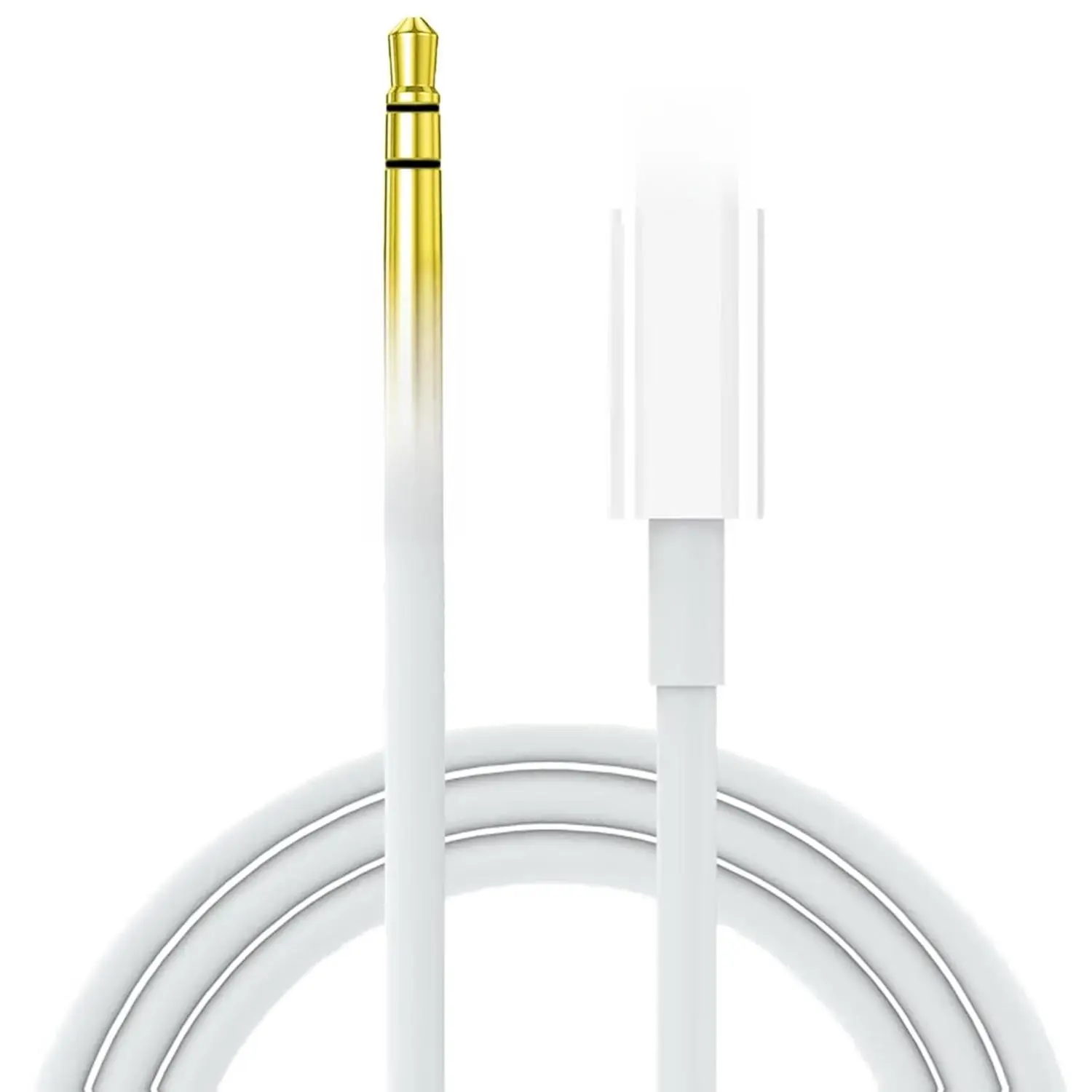Aux Cord for iPhone,[Apple MFi Certified] Lightning to 3.5 mm AUX Cable for Car Stereo, Speaker, Headphone, Auxiliary Audio Cable Compatible with iPhone 14 13 12 11 XS XR X 8 7 3.3FT White Computer Man