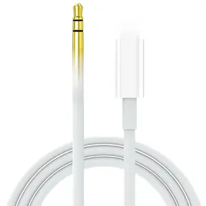 Aux Cord for iPhone,[Apple MFi Certified] Lightning to 3.5 mm AUX Cable for Car Stereo, Speaker, Headphone, Auxiliary Audio Cable Compatible with iPhone 14 13 12 11 XS XR X 8 7 3.3FT White Computer Man