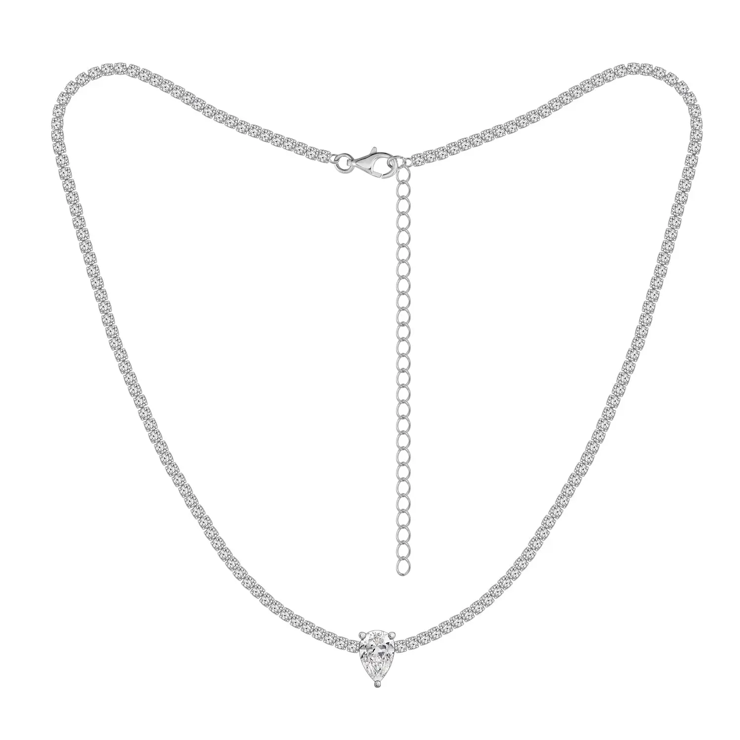 Marilyn Monroe Solo Pear Tennis Necklace