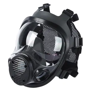 Protective Gas Mask Set for Spraying, Pesticides and Chemicals, Firefighting & Military Drills, Silicone Design for Safety