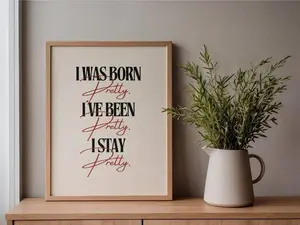 [UNFRAMED POSTER] Hudson Williams Quote Rolled Poster - I was born pretty