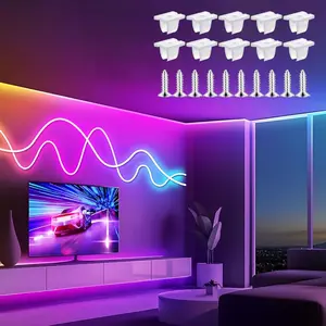 LED Neon Strip Mounting Clips, LED Neon Strip Fixing Clips, Lighting Accessories for Home Decor, Home Accessories, Led Neon Lights