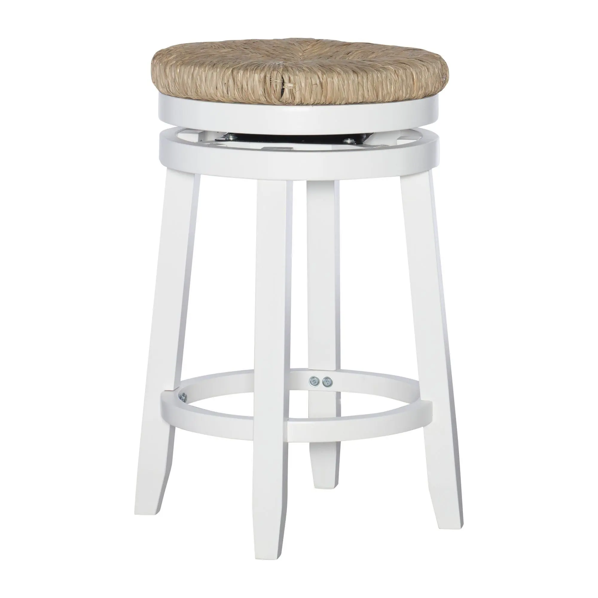 Powell Watkinson Backless Wicker Kitchen Counter Stool