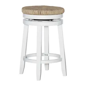Powell Watkinson Backless Wicker Kitchen Counter Stool