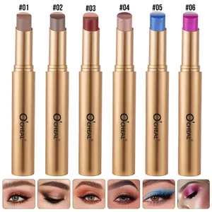 6PCS-3-in-1 Easy Eyeshadow Stick forBeginners, Smudge-Proof in Seconds, One-Stroke Application, Creamy Shimmer TrioEyeshadow Stick