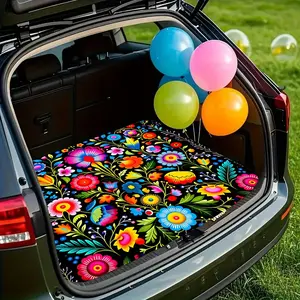 Printed Car Trunk Mat, Anti-Slip Car Floor Mat, Pet Pad, Universal Fit, Car Interior Accessories, Must-Have for Women Drivers