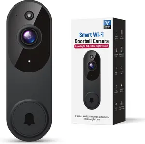 Smart Video Doorbell Camera Wireless, AI Human Detection and Instant Alerts, Night Vision, 2-Way Audio, Battery Powered, Cloud Storage Sold Seperately, 2.4G WiFi (Chime not Included)