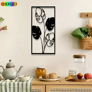 1pc Monstera Leaf Metal Wall Art, Tropical Monstera wall Scupltures Mural, Artistic Metalwork, Intricate Craftsmanship, Perfect for Housewarming, Summer Decor, Perfect for Living Room Patio Garden Fence Decor, Ideal Gift for Tropical Plant Enthusiasts.