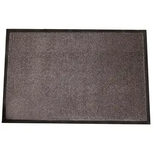 212 MAIN 654S46BN Wipe-N-Walk Entrance Mat, 4x6 Brown, Durable Indoor Floor Protection, Affordable Light-Duty Wipe-Clean Option