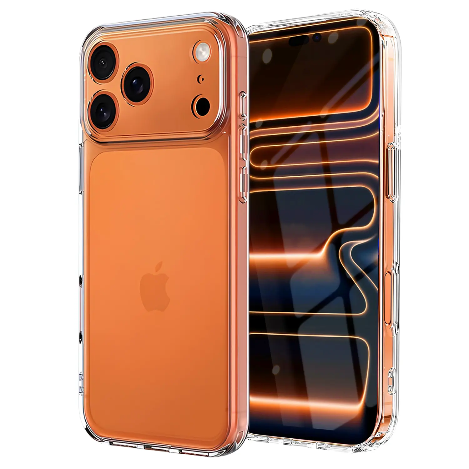 Clear TPU Case for iPhone 17 Pro Max 16 15 14 13 12 11, Ultra Slim, Shockproof, Anti-Yellowing, Scratch-Resistant, Wireless Charging Compatible, Precise Cutouts, Enhanced Grip – Transparent