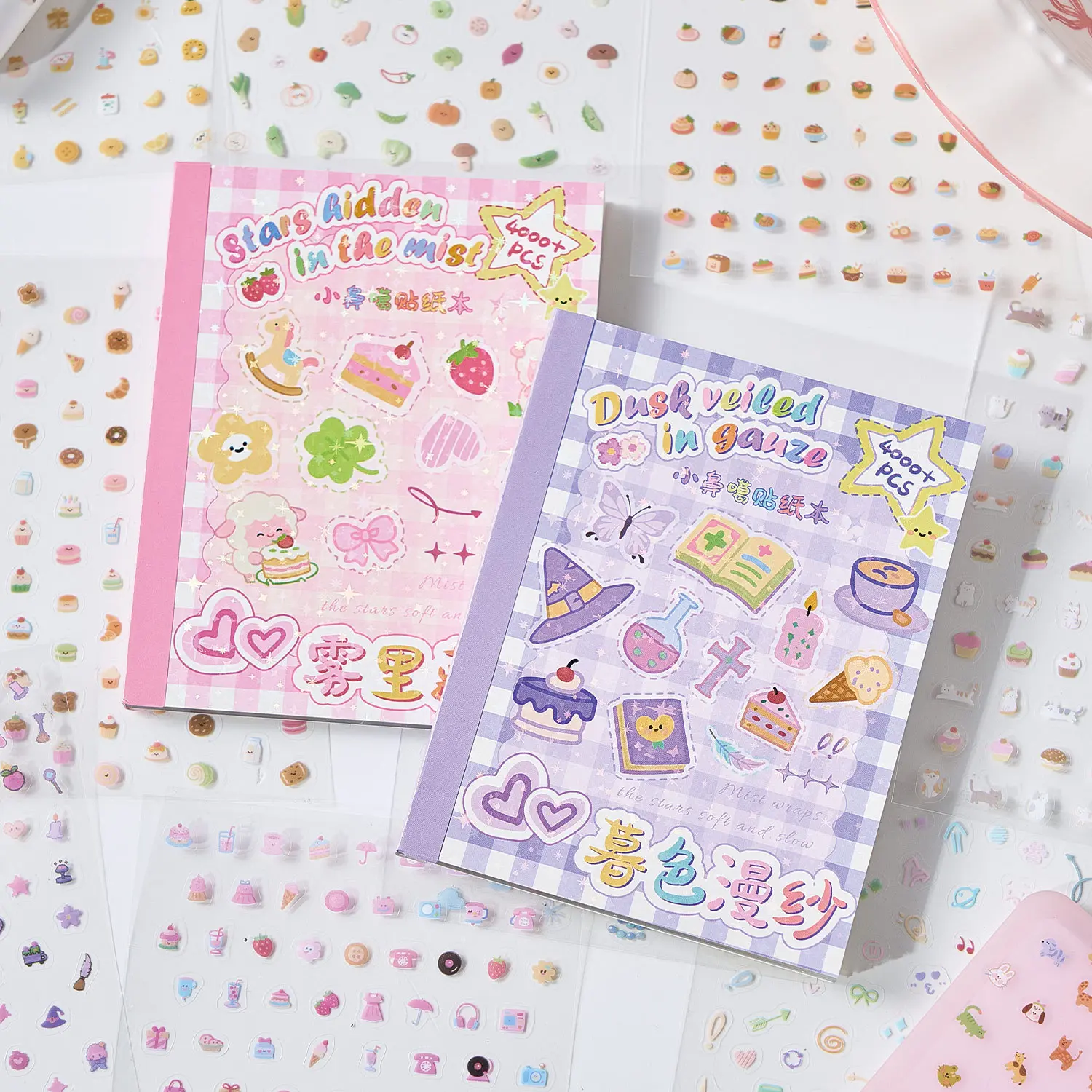 32 Pcs Cute Cartoon Small Labels Sticker Packs Decor DIY Scrapbook Materials, Adorable Design Perfect for Creative Projects & Gifts, Cute Stickers