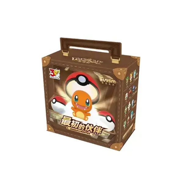 Funism Pokémon Palmsize Wonders First Partner Series 30th Anniversary (CN): Pokémon Figure Peripheral Box (Live Rip)
