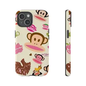 Paul Frank Julius Monkey Pop Art Pattern Earbuds Phone Case Collection for iPhone 17, 16, 15, 14, 13, 12, 11, SE, X XR XS Max 15 Pro Max Samsung Galaxy S20 S21 S22 S24