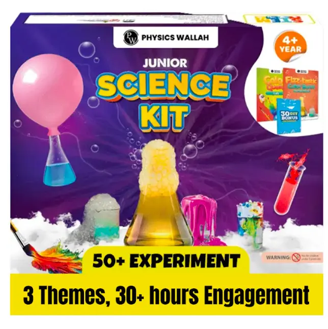 Junior Science Kit for Kids Age 4-14 | 50+ Stem Science Experiments | Educational Toy for Boys and Girls | Birthday Gift for Smart Kids- Curious Junior