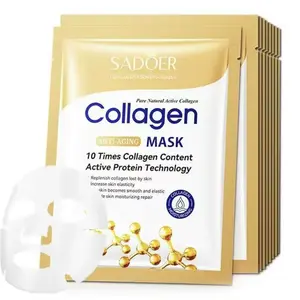 10/20/40pcs SADOER Collagen Anti-wrinkles Sleeping Facial Masks Face Moisturizing Hydrating Anti-aging Face Mask Facial Skin Care, Collagen-Rich